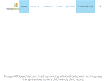 Tablet Screenshot of morganhillspeech.com